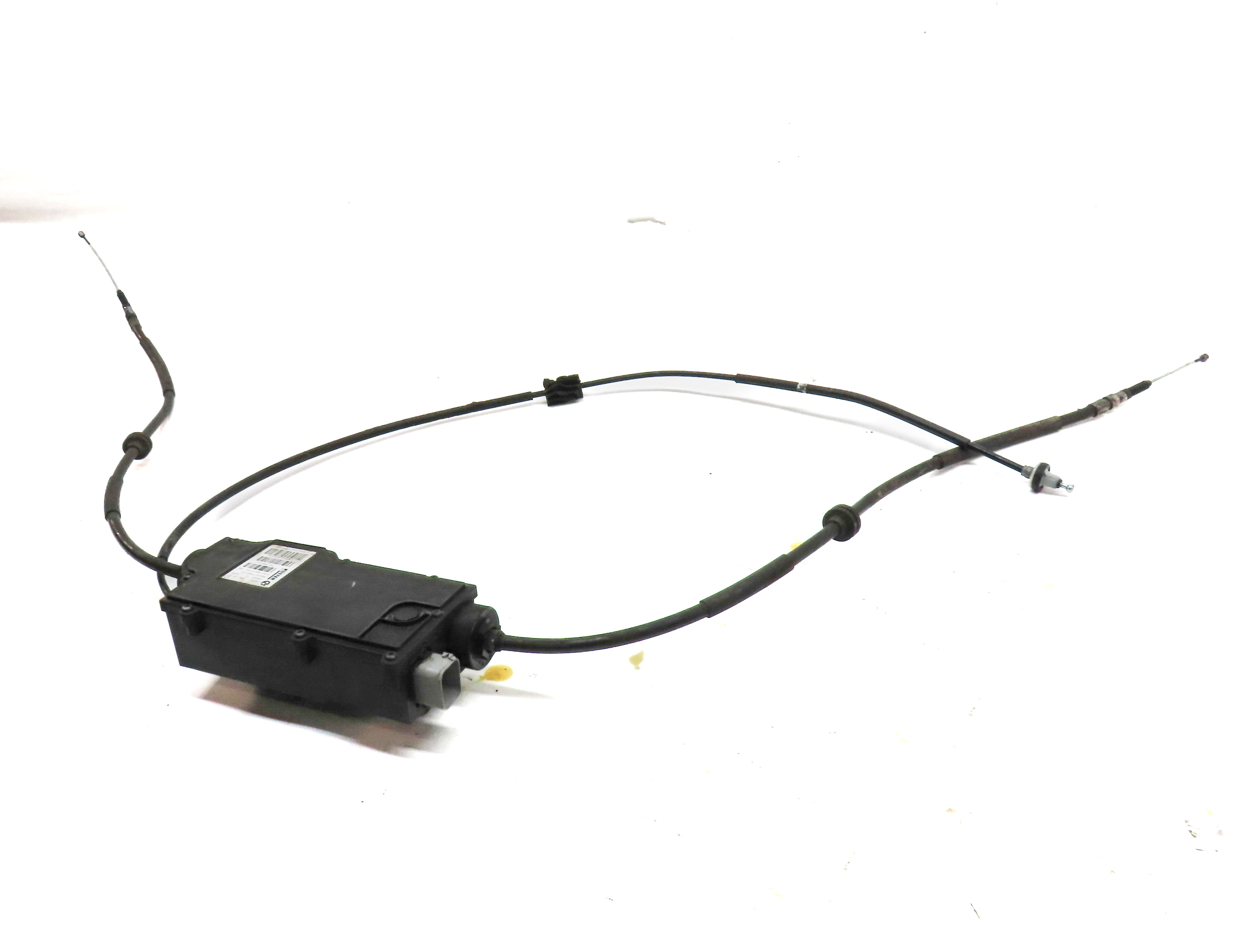 2007 BMW X5 (E70) EMERGENCY ELECTRONIC PARK PARKING BRAKE ACTUATOR MOTOR w/CABLE — exact item pictured